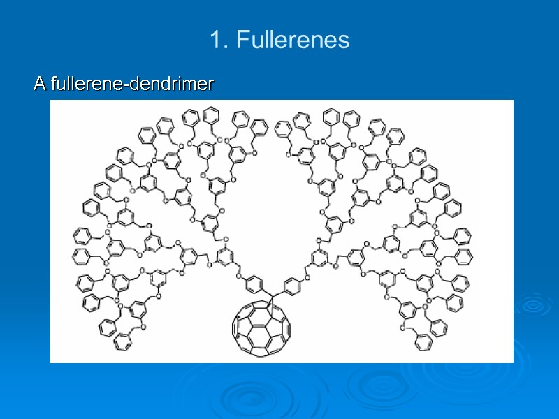 1. Fullerenes A fullerene-dendrimer